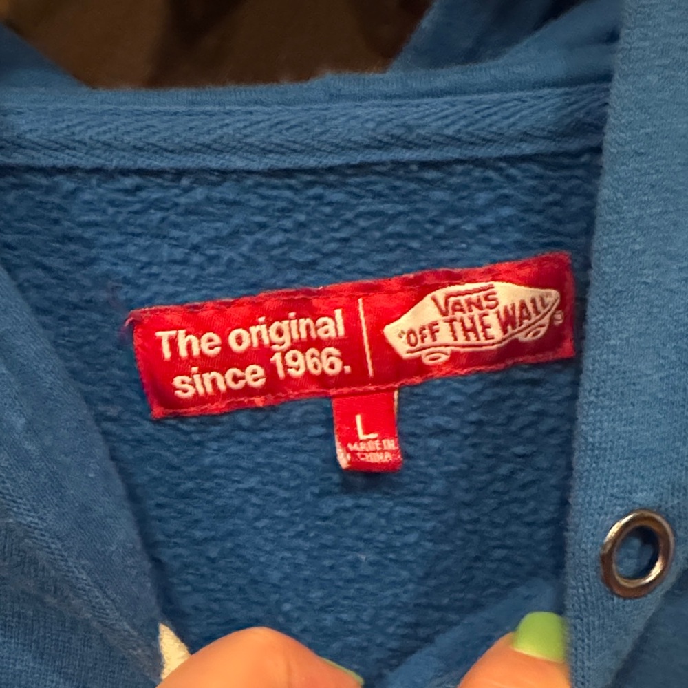 Vans Classic Blue Hoodie with Zip - Picture 2 of 4